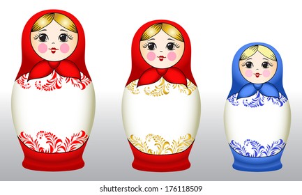 Russian traditional matryoshka