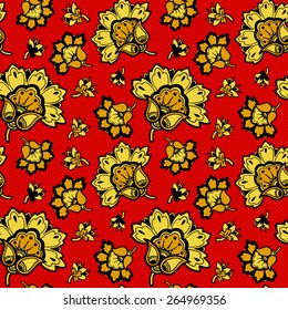 Russian traditional ornament. Vector background