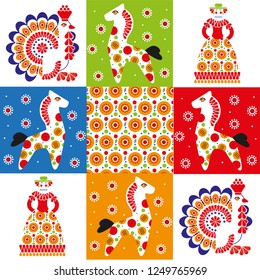 Russian traditional toy pattern