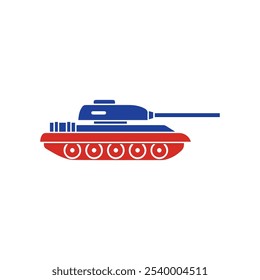 Ilustração do vetor do ícone do tanque de guerra russo