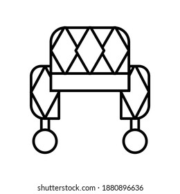 Russian Winter Hat line icon