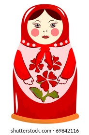 Russian wooden matruska doll