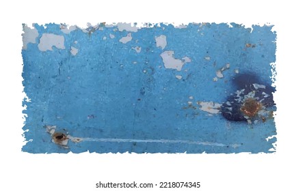 Rust background. Rusty old painted surface. Vector grunge texture.