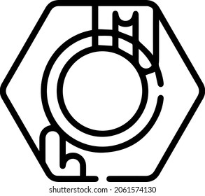 Rust Icon, Out Line Vector Icon Web Icon Simple Thin Line Vector Icon