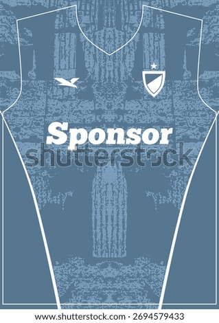 Rust Metal Football Jersey Pattern
