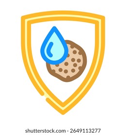 rust resistant color icon vector. rust resistant sign. isolated symbol illustration