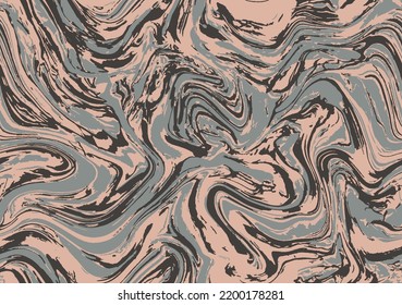 Óxido Tinta Gráfica Gouache Sin Marea. Antiguo repite el Agate vector Grunge. Fondo de pintura color agua beige Seamless. Patrón de vectores creativos de repetición de Pastel. Aceite Retro Repetido.