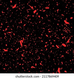Roststruktur. rote Farbe auf schwarzem Hintergrund. Vektorgrafik.