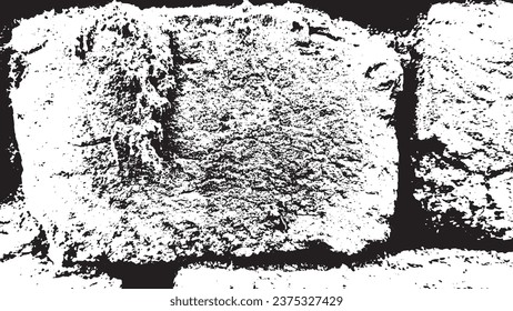rusted brick black and white texture pattern