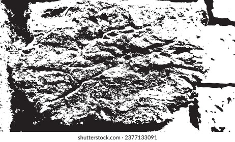 patrón de textura en blanco y negro de ladrillo roto