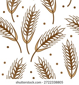 Rústico patrón de cosecha de otoño sin fisuras con texturas de arpillera y trigo dorado para un concepto estético de granja vintage como Antiguas inspirado patrón de cosecha de otoño con texturas de arpillera y trigo dorado para granja rústica d?cor en Foto de archivo Concepto y espacio vacío en el lado izquierdo, sin texto --ar 7:2 --tile