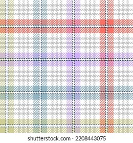 Rustic autumnal plaid. Seamless vector check pattern suitable for fashion, home decor and stationary.