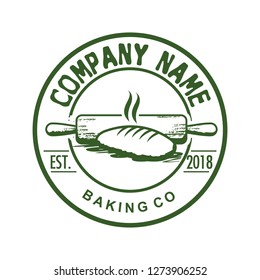 Rustic Baking Company Logo Vector