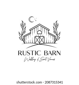 Rustic Barn Wedding Venue Logo Design