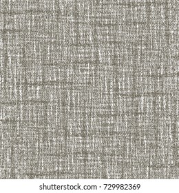 Rustic blanket texture. Monochrome textured striped background. Abstract vector.