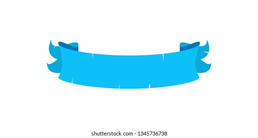 Rustic blue ribbon sign design