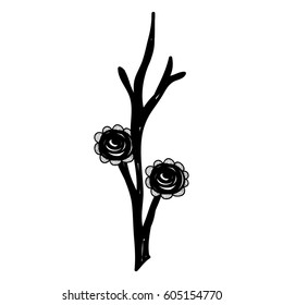 rustic branch flowers decoration