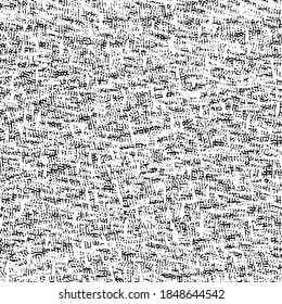 Rustic canvas texture. Textured background in black and white.