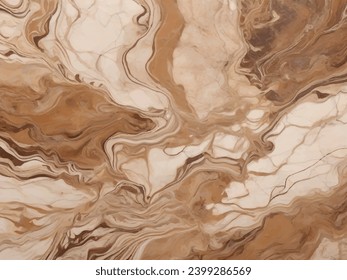 Rustic Charm: Brown Toned Marble with Uncomplicated Veining