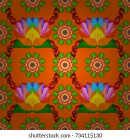 Rustic chic. Liberty style millefleurs. Seamless folk pattern in small wild flowers. Floral meadow background for textile, wallpaper, covers, surface, print, gift wrap, scrapbooking, decoupage.