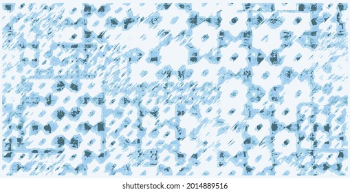 Rustic collage geometric blended with washed coat surface tile jacquard texture digital printing pattern design. Yarns for sports style. Vector fabric seamless  Abstract natural textured