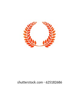 Rustic concept represented by wreath icon. Isolated and flat illustration