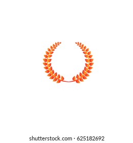 Rustic concept represented by wreath icon. Isolated and flat illustration