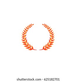 Rustic concept represented by wreath icon. Isolated and flat illustration