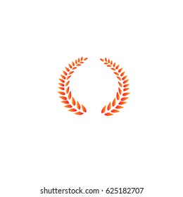 Rustic concept represented by wreath icon. Isolated and flat illustration