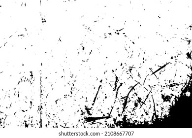 Rustic cracked vector texture with many cracks and scratches. Abstract background. Broken and damaged surface. Aged backdrop. Vector graphic illustration with transparent white. EPS10.