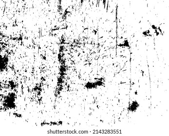 Rustic cracked vector texture with many cracks and scratches. Abstract background. Broken and damaged surface. Aged backdrop. Vector graphic illustration with transparent white. EPS10.