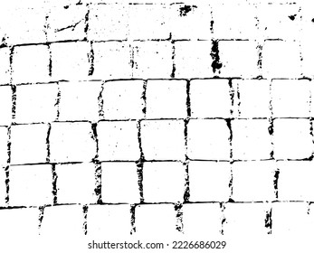 Rustic cracked vector texture with many cracks and scratches. Abstract background. Broken and damaged surface. Aged backdrop. Vector graphic illustration with transparent white. EPS10.