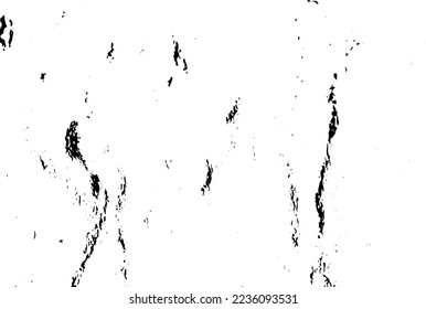 Rustic cracked vector texture with many cracks and scratches. Abstract background. Broken and damaged surface. Aged backdrop. Vector graphic illustration with transparent white. EPS10.