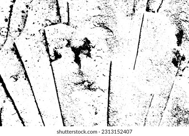 Rustic cracked vector texture with many cracks and scratches. Abstract background. Broken and damaged surface. Aged backdrop. Vector graphic illustration with transparent white. EPS10.