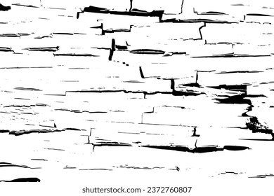 Rustic cracked vector texture with many cracks and scratches. Abstract background. Broken and damaged surface. Aged backdrop. Vector graphic illustration with transparent white. EPS10.