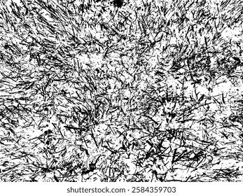 Rustic cracked vector texture with many cracks and scratches. Abstract background. Broken and damaged surface. Aged backdrop. Vector graphic illustration with transparent white. EPS10.