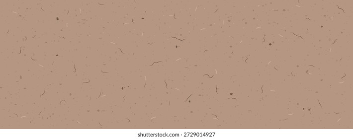Fundo de artesanato rústico com amora e textura de papel de arroz em cru e casca de ovo. Ilustração vetorial.