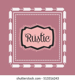 Rustic decorative style icon vector illustration graphic design