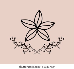Rustic decorative style icon vector illustration graphic design