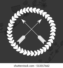 Rustic decorative style icon vector illustration graphic design