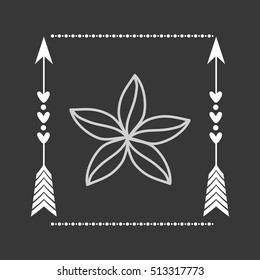 Rustic decorative style icon vector illustration graphic design