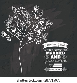 Rustic design over black grunge background, vector illustration 