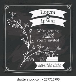 Rustic design over black grunge background, vector illustration 