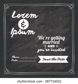 Rustic design over black grunge background, vector illustration 