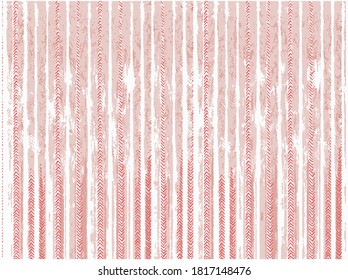 Rustikal bedrückte abstrakte Streifen getragen, Pinseleffekt senkrechte Streifen Collage digitalen Print-Muster Design in Vektorgrafik . Kunstdesign für Teppich, Schal, Decke, Deckel, Teppich 