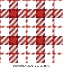 Rustic Farmhouse Red and White Check Design