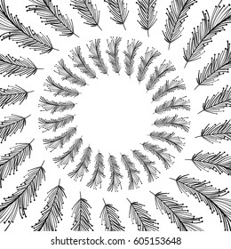 rustic feathers decoration design