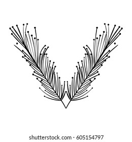 rustic feathers decoration design
