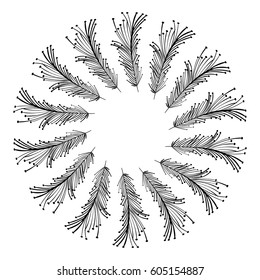 rustic feathers decoration design