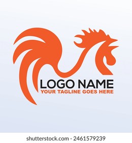 rustic fire chicken logo, hen flame hot symbol vector icon illustration, modern gradient logo , fast food restaurant app icon Simple and elegant chicken designs vector logo